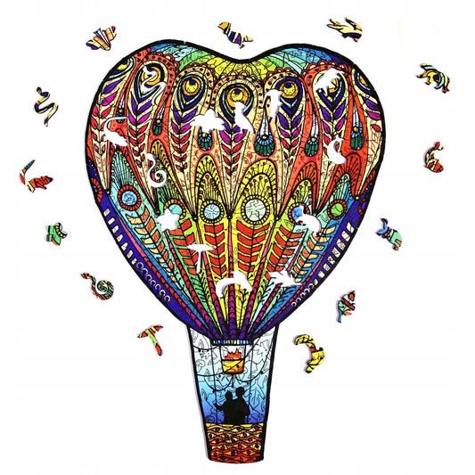 PW007E - Holzrätsel "In Liebe fliegen"