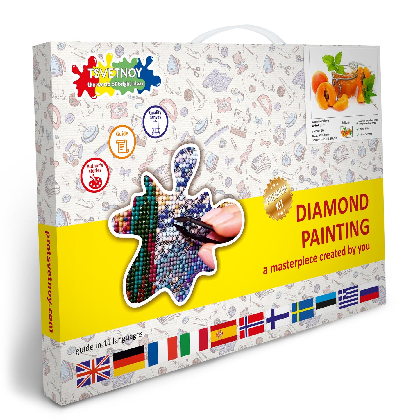 Diamond painting - LE055e - Apricot Jam Image 4