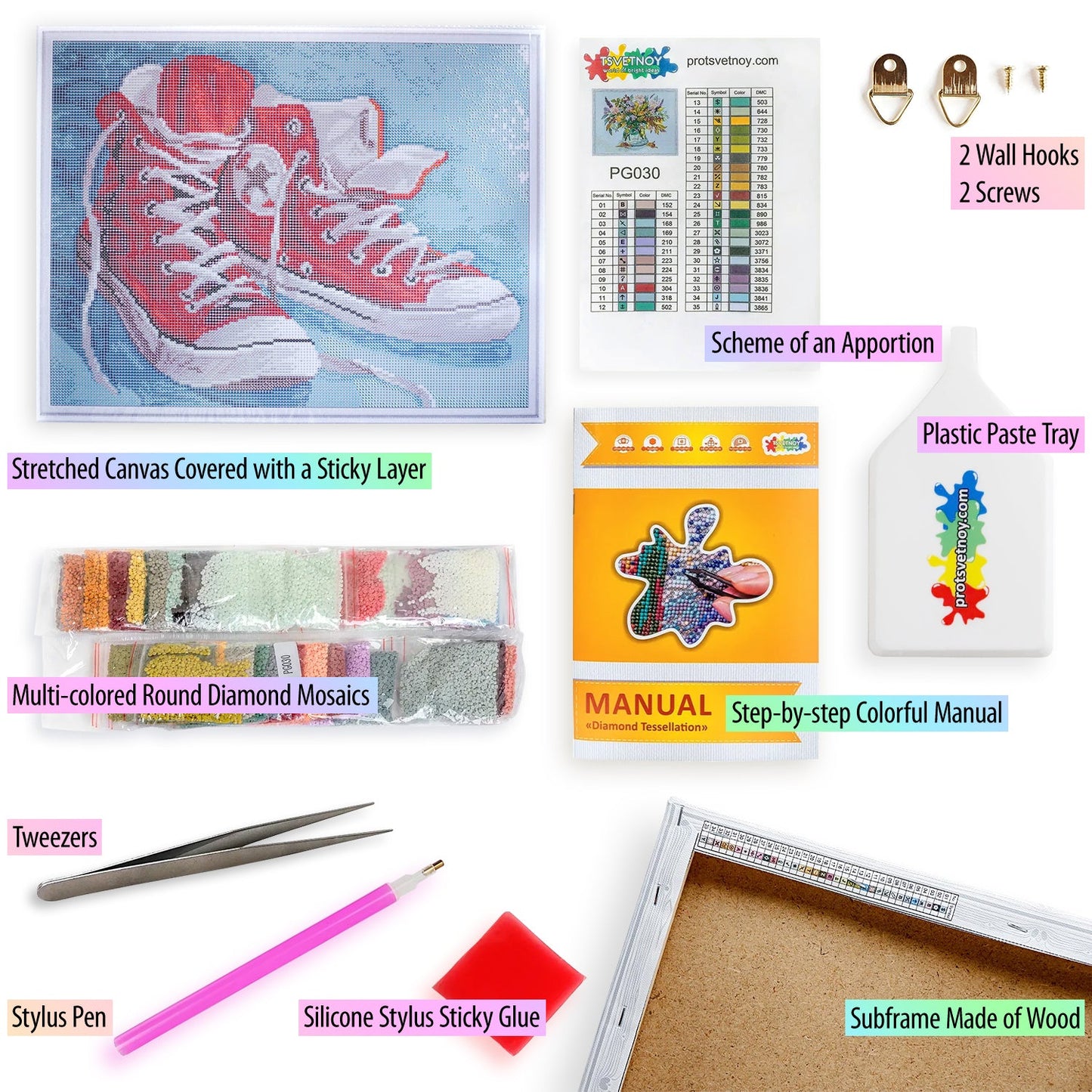 Diamond painting - LG153e - Sneakers Image 5