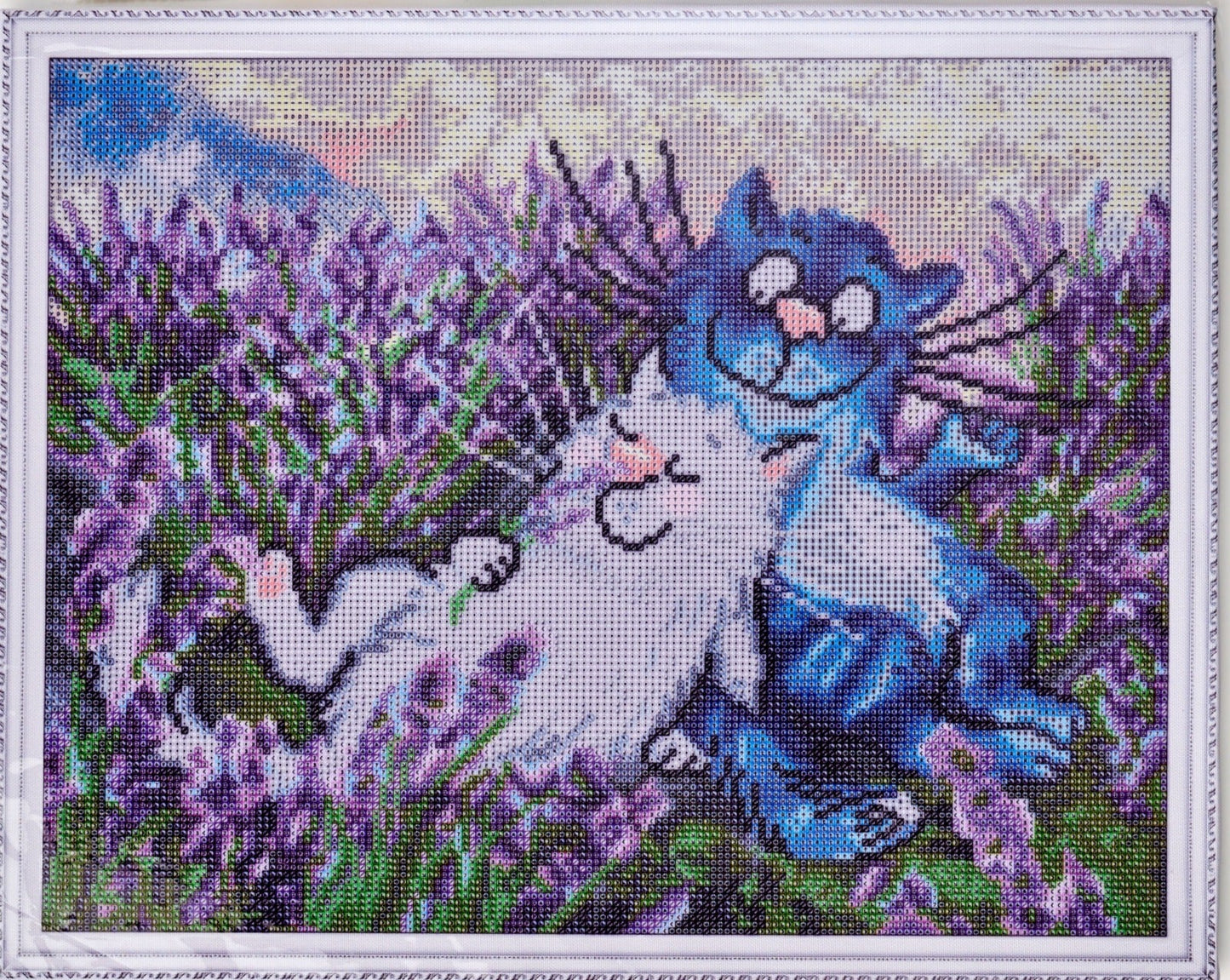 Diamond painting - LG275e - Cats - In Lavender Image 6