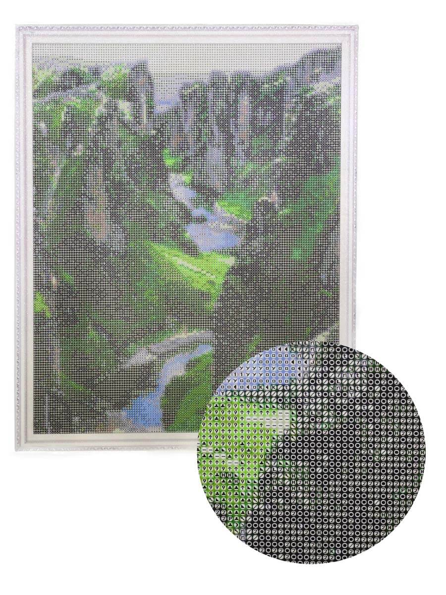 Diamond painting - LG301e - Green Cliffs Image 6