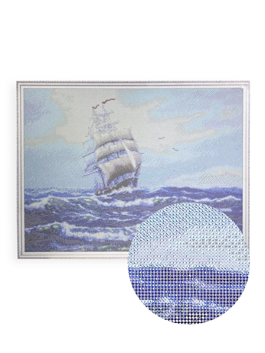 Diamond painting - LMC285e - Ship with White Sails Image 6