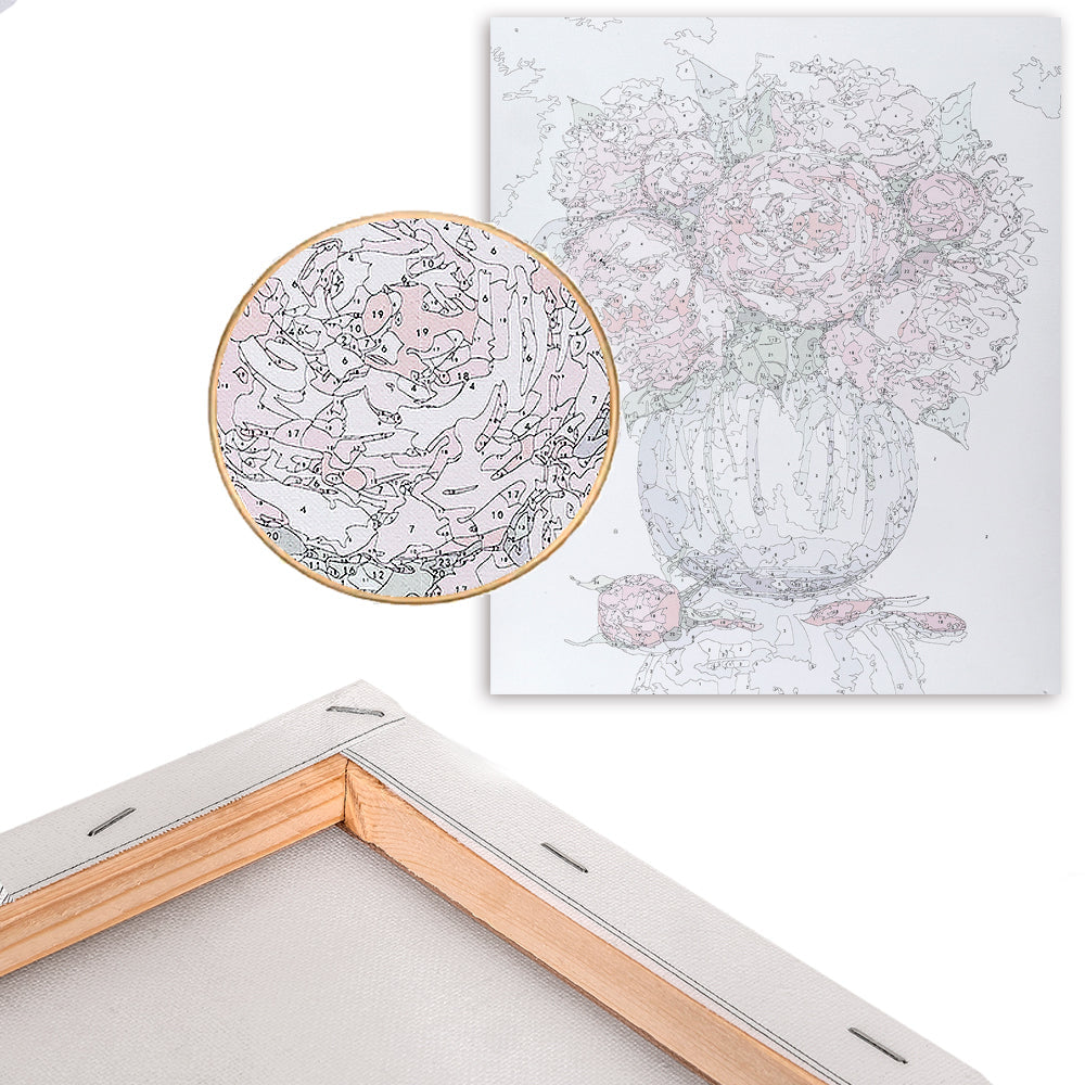 Painting by numbers - MG2065e - Gentle peonies Image 6