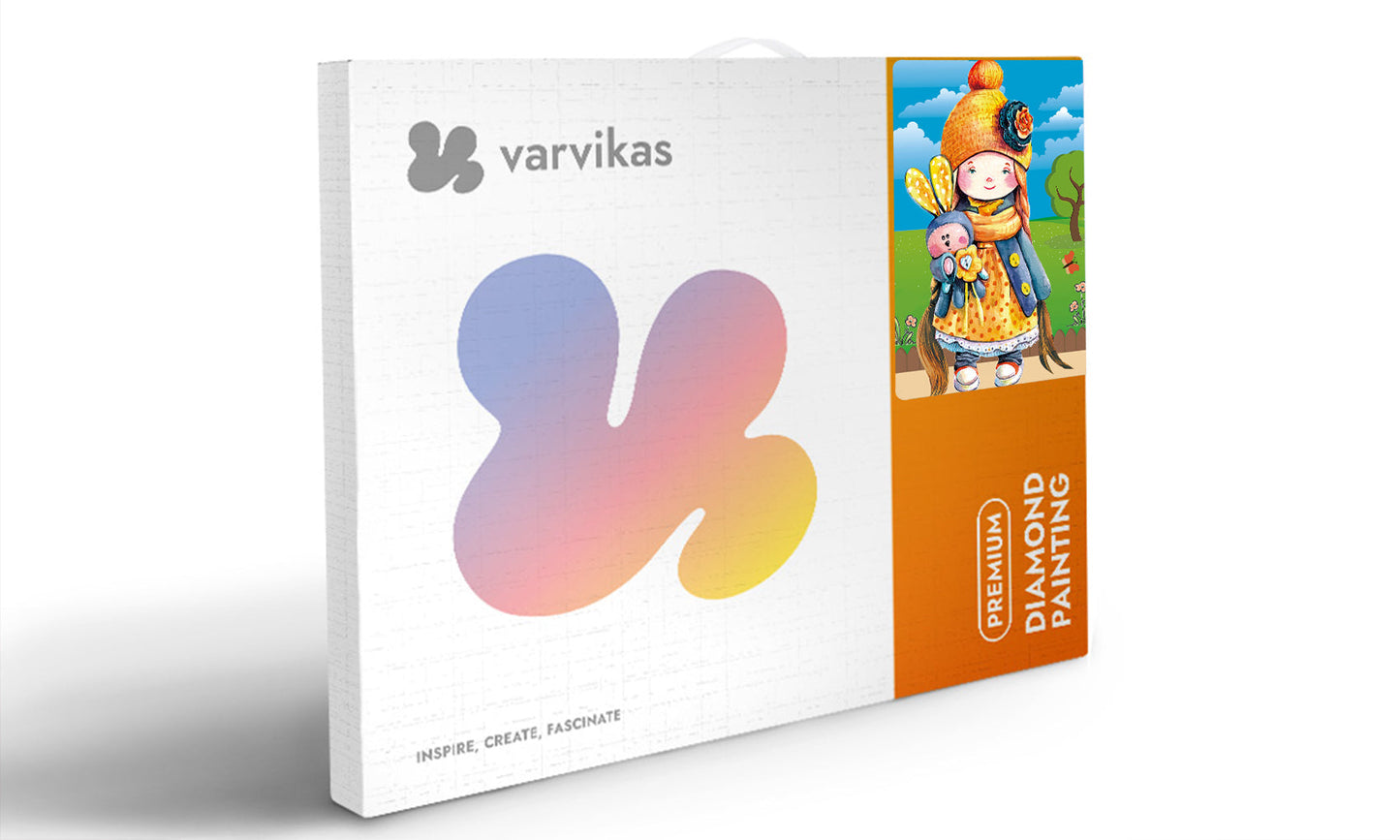 Diamond painting - LE098e - Little Girl with a Toy Image 4