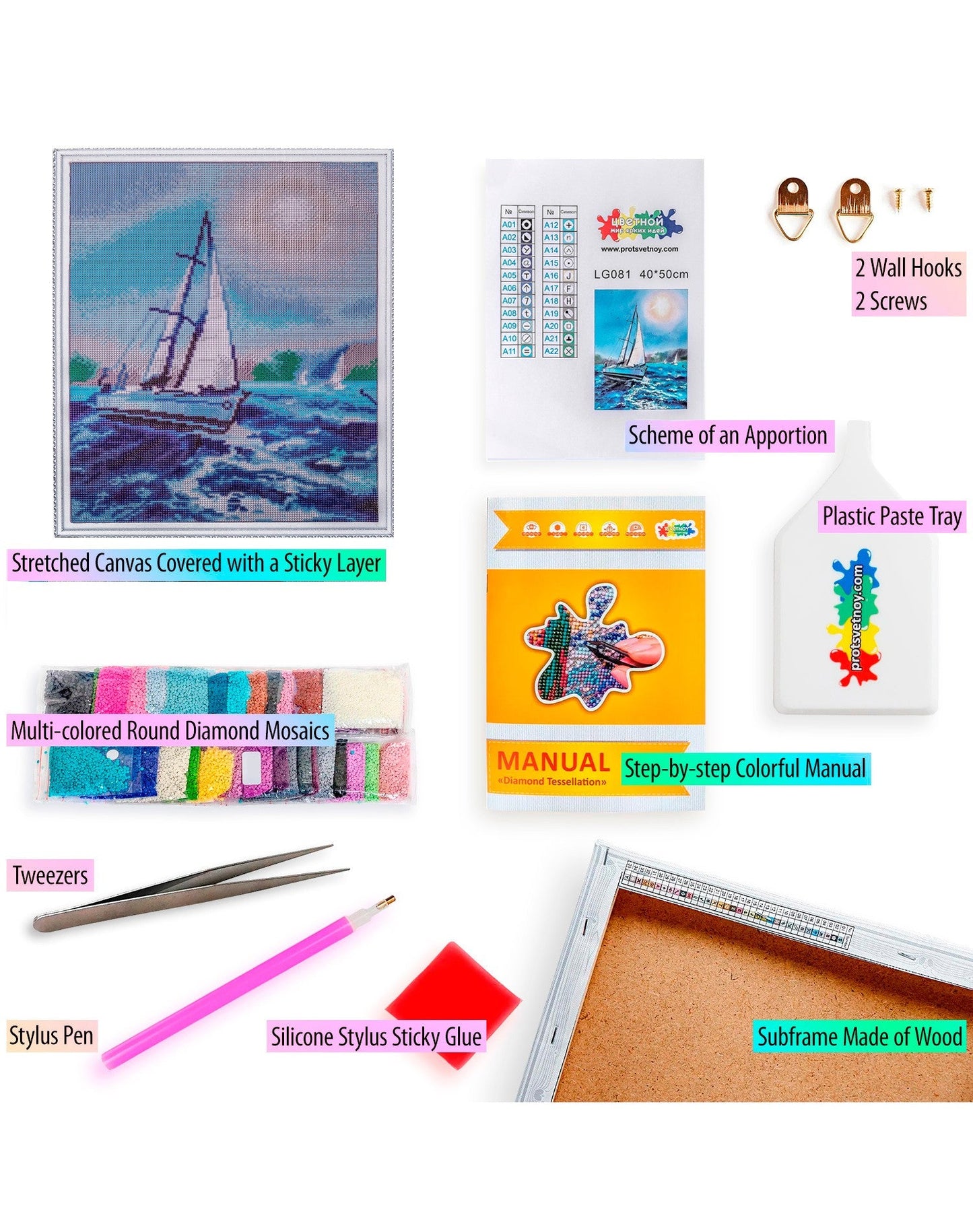 Diamond painting - LG081e - Under the white sail Image 5