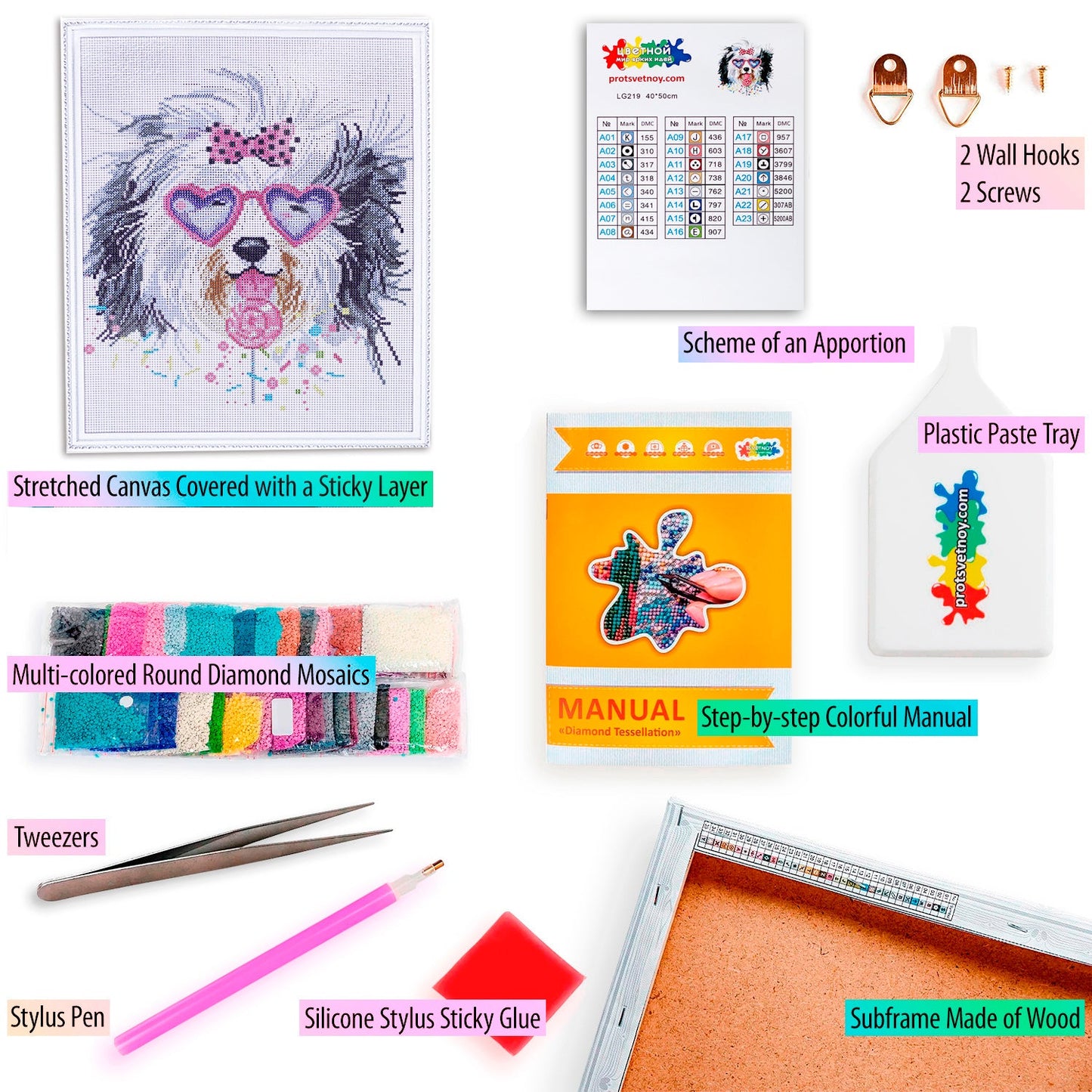 Diamond painting - LG219e - Stylish Yorkie Image 5