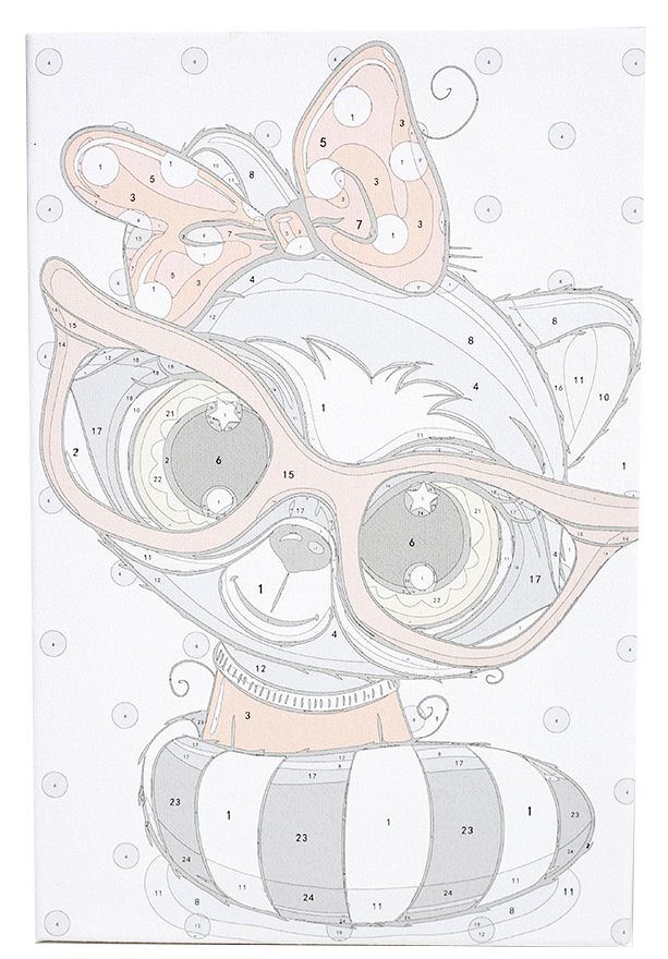 Painting by numbers - MC1096e - Baby Raccoon Image 6