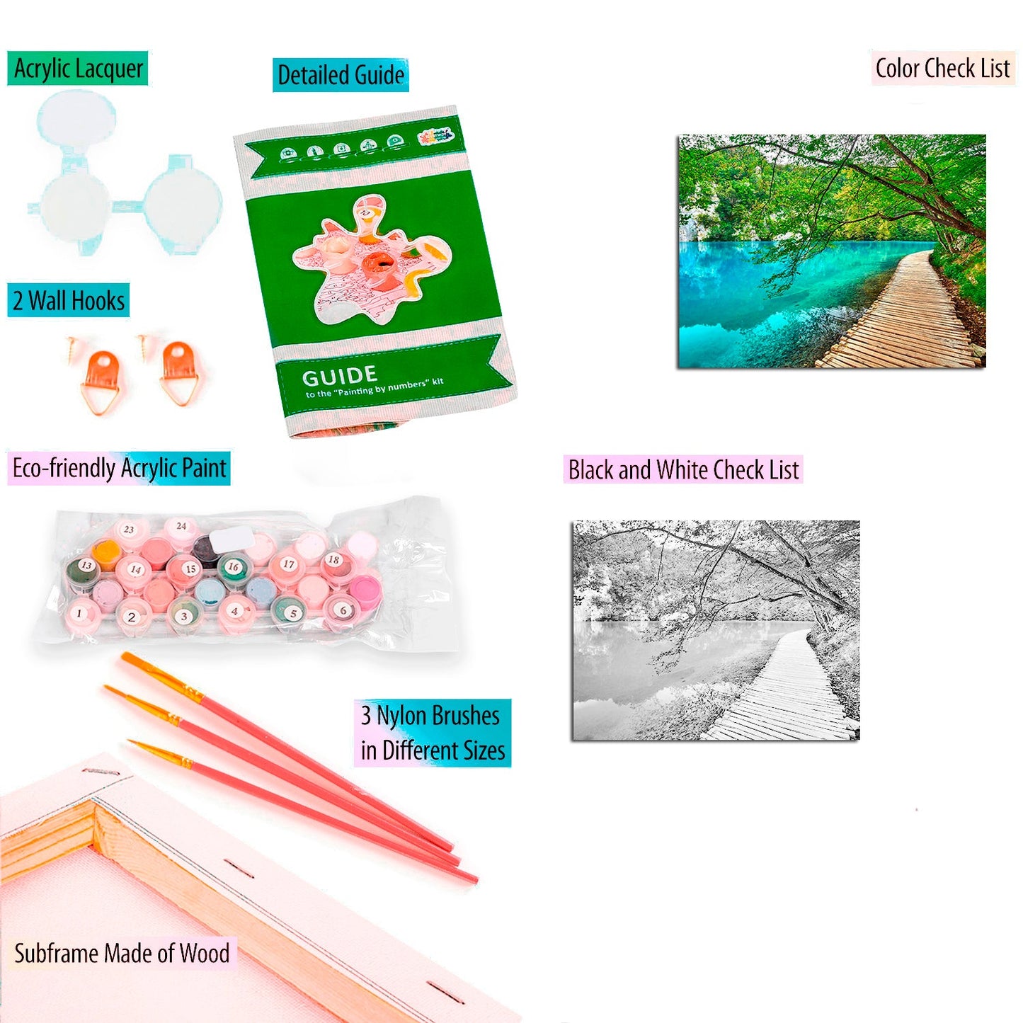 Painting by numbers - MG2150e - Picturesque Bridge Image 5