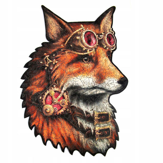 PW008e - Wooden puzzles "Smart fox" (258pcs)