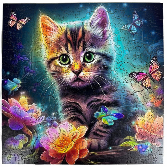PW030e - Wooden puzzles "Pretty cat" (300pcs)