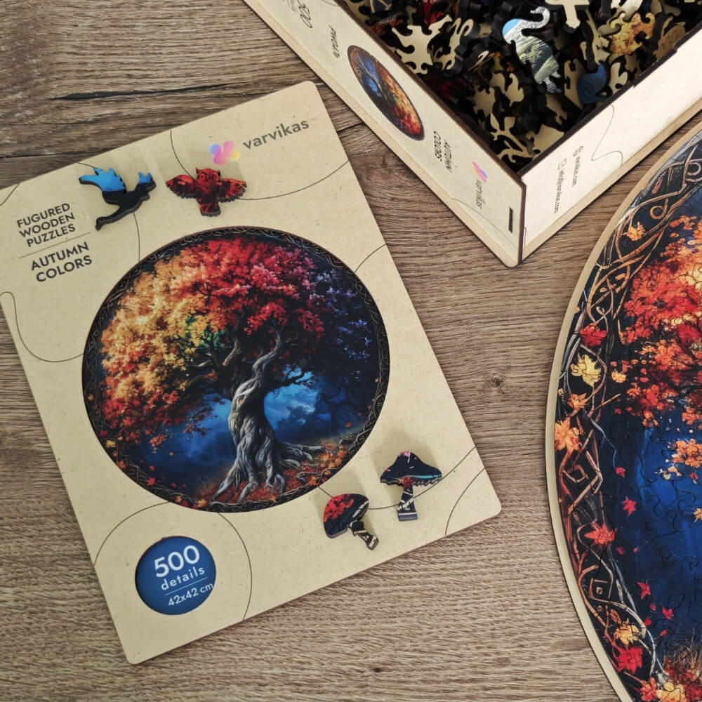 PW047E - дерев'яні головоломки "Осінні кольори"