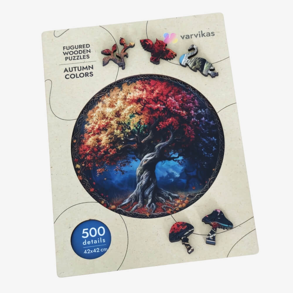 PW047E - дерев'яні головоломки "Осінні кольори"