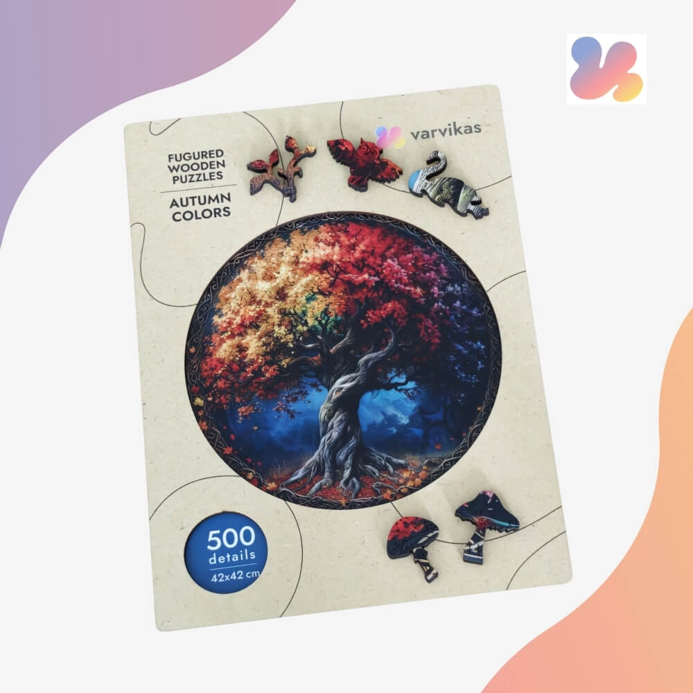 PW047E - дерев'яні головоломки "Осінні кольори"