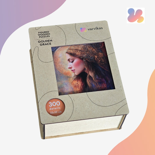 PW051E - деревянные головоломки "Золотая грация"