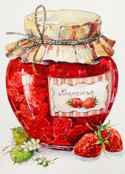 Diamond painting - LE053e - Strawberry Jam Image 1