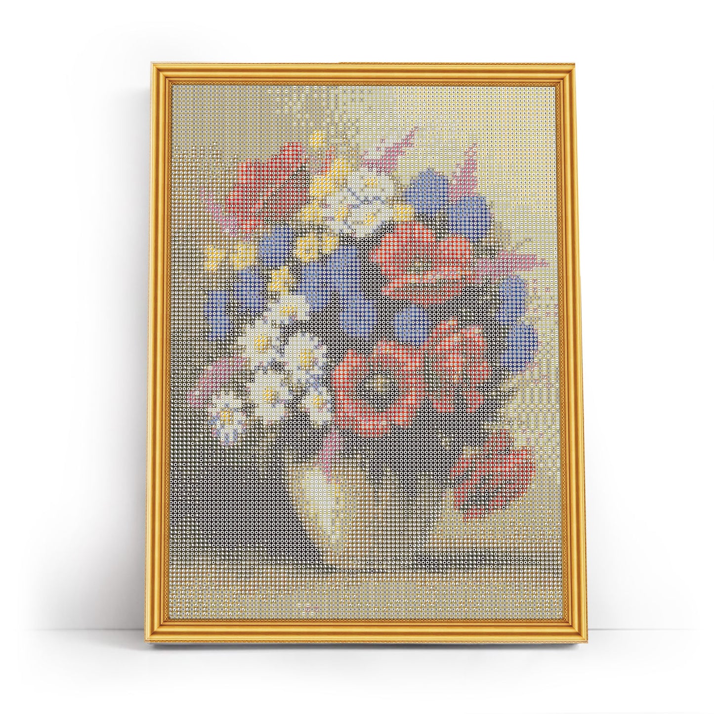 Діамантова картина - LE117E - Букет з марок