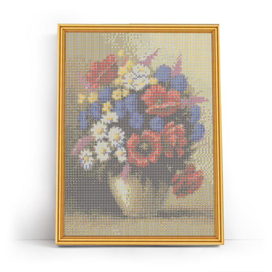 Живопись алмаза - LE117E - Букет из маки