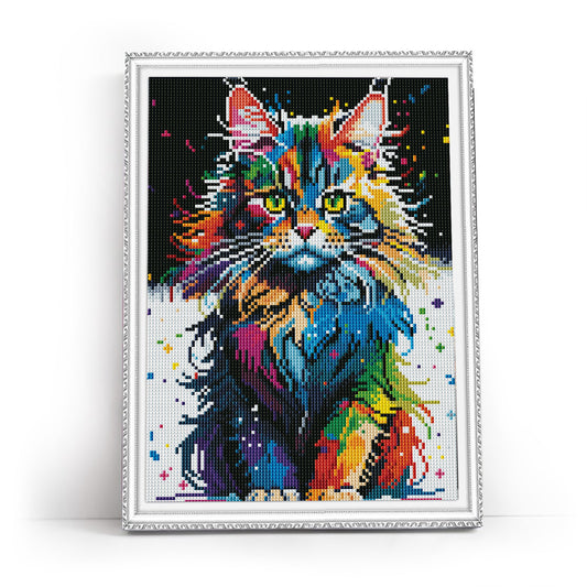 Malarstwo diamentów - LE156E - Bright Maine Coon