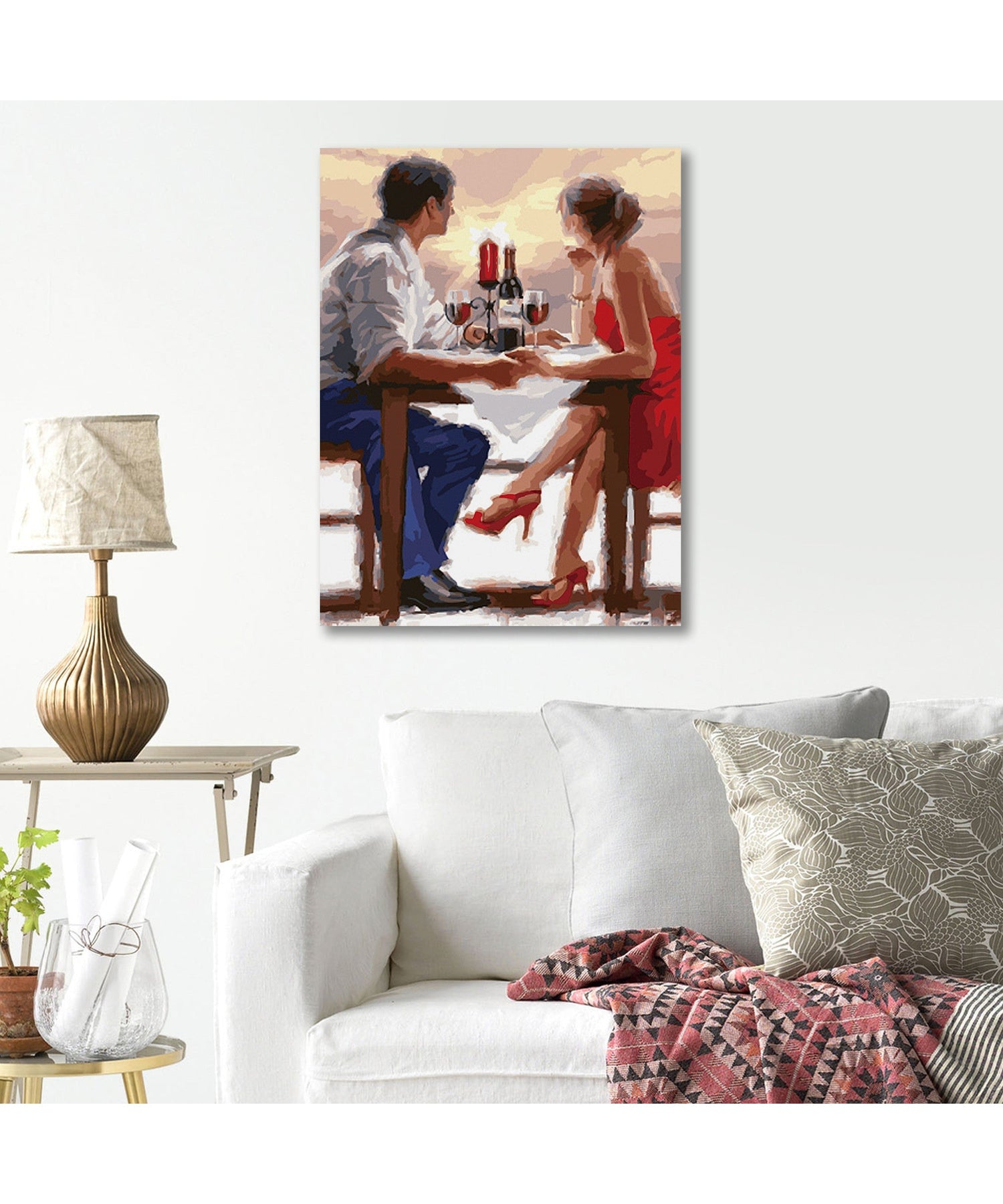 Diamond painting - LG071e - Romantic Dinner Image 2