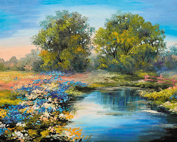 Diamond painting - LG288e - Summer River Image 1