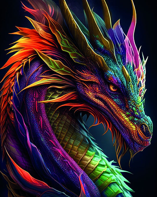 Diamond painting - LG331e - Dragon figure Image 1