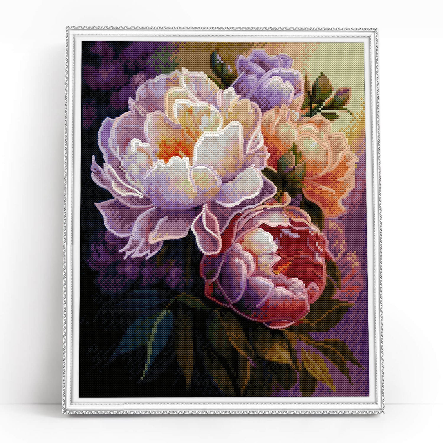 Diamond painting - LG334e - Blossoming peonies Image 1