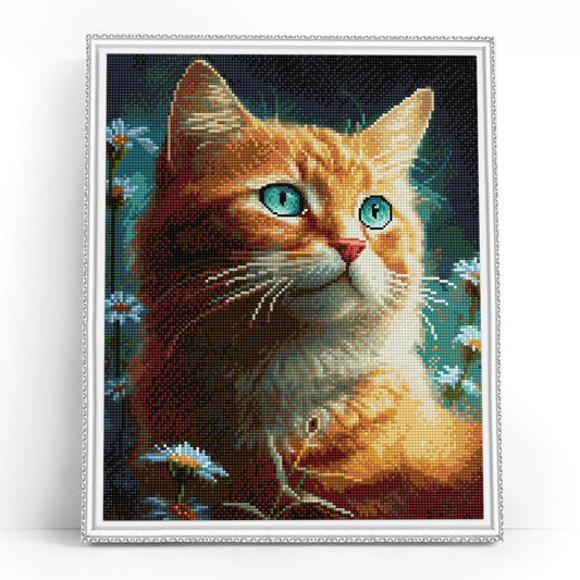 Diamond painting - LG337e - Ginger cat Image 1