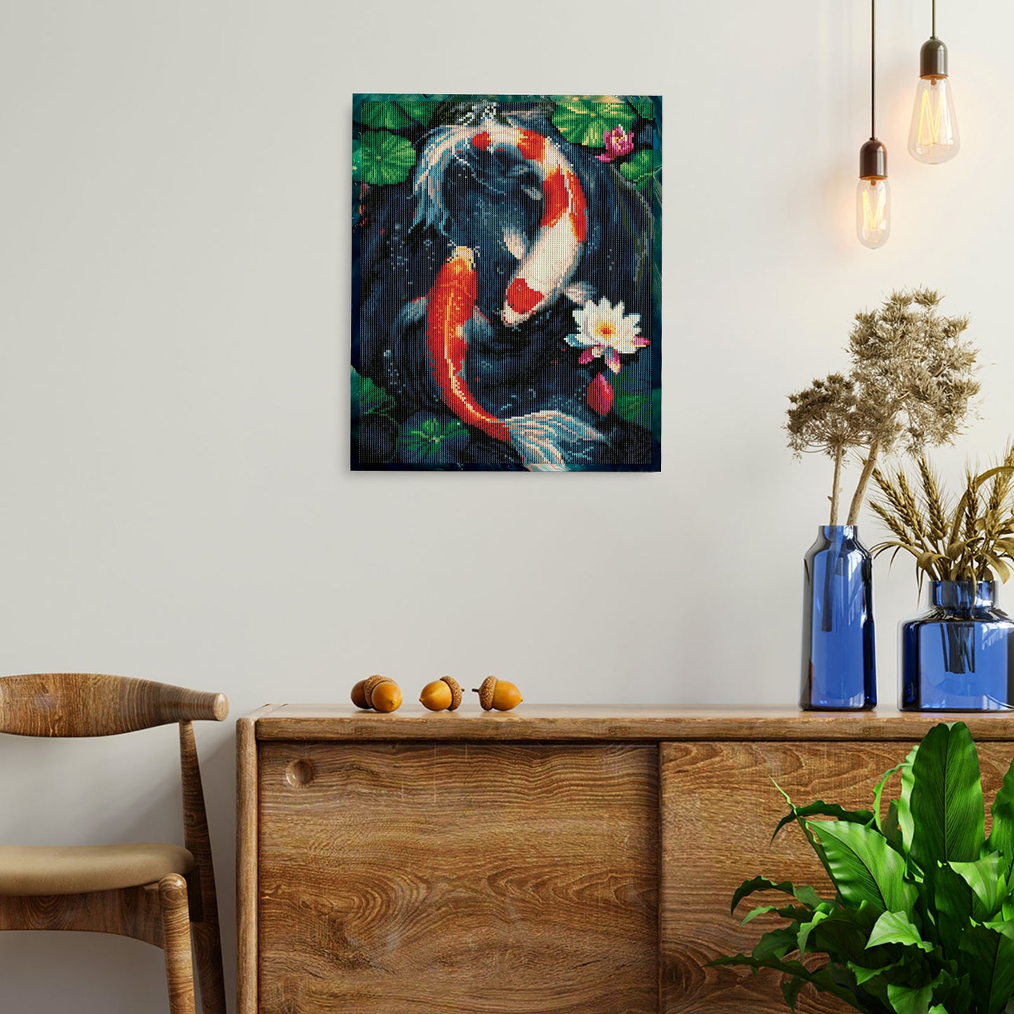 LG360E - karp Koi wśród lotosów