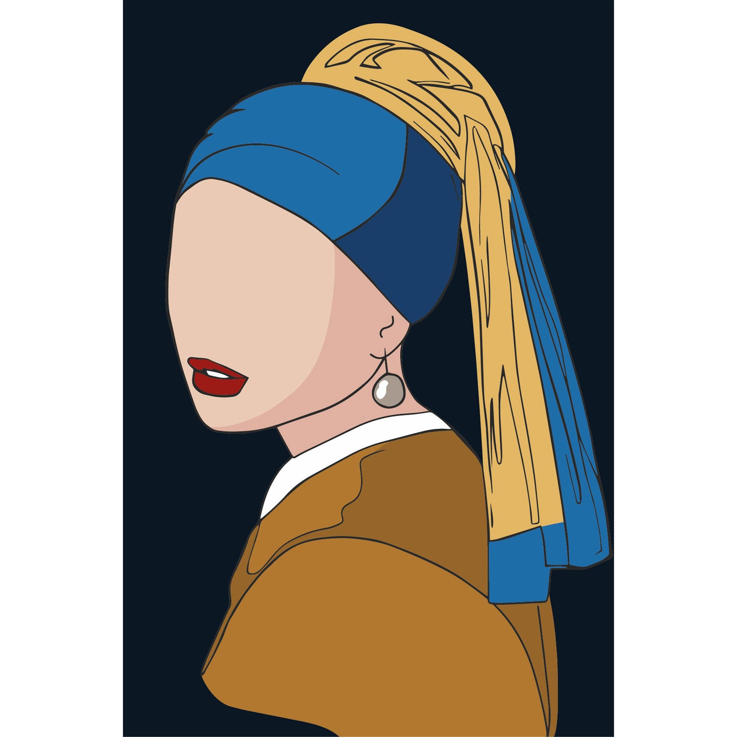 MC1142e - Woman with a pearl earring