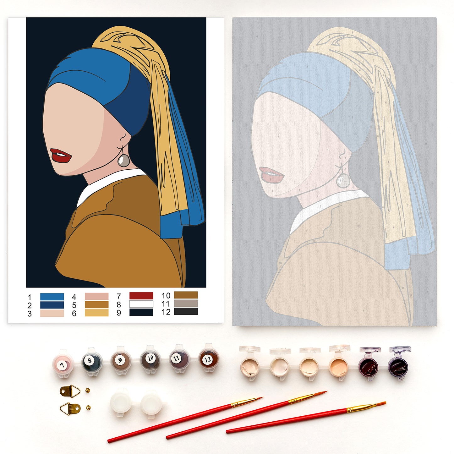 MC1142e - Woman with a pearl earring