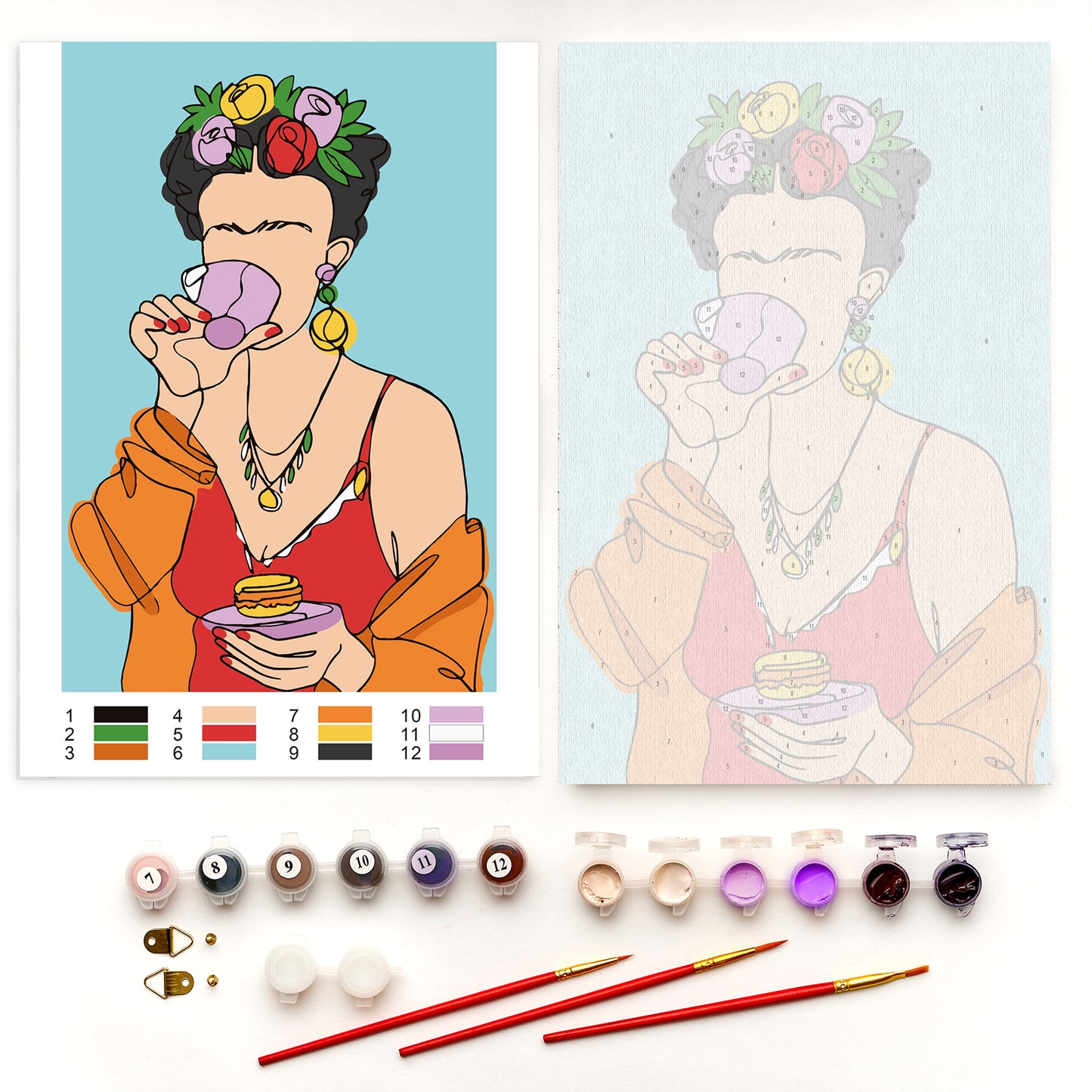 Painting by numbers - MC1143e - Frida Kahlo