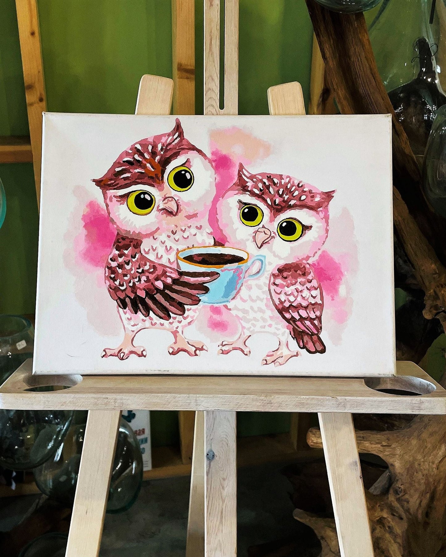 Painting by numbers - ME1125e - Cute Owls Image 3