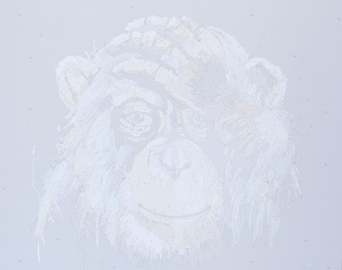 Painting by numbers - MG2033e - Rainbow Monkey Image 6