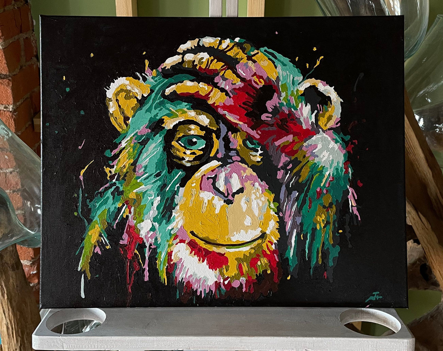 Painting by numbers - MG2033e - Rainbow Monkey Image 3