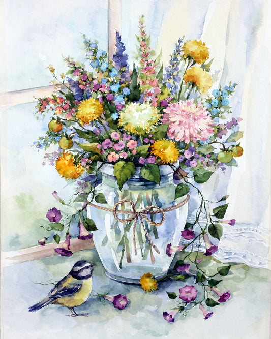 Painting by numbers - MG2184e - Meadow Flowers Bouquet Image 1