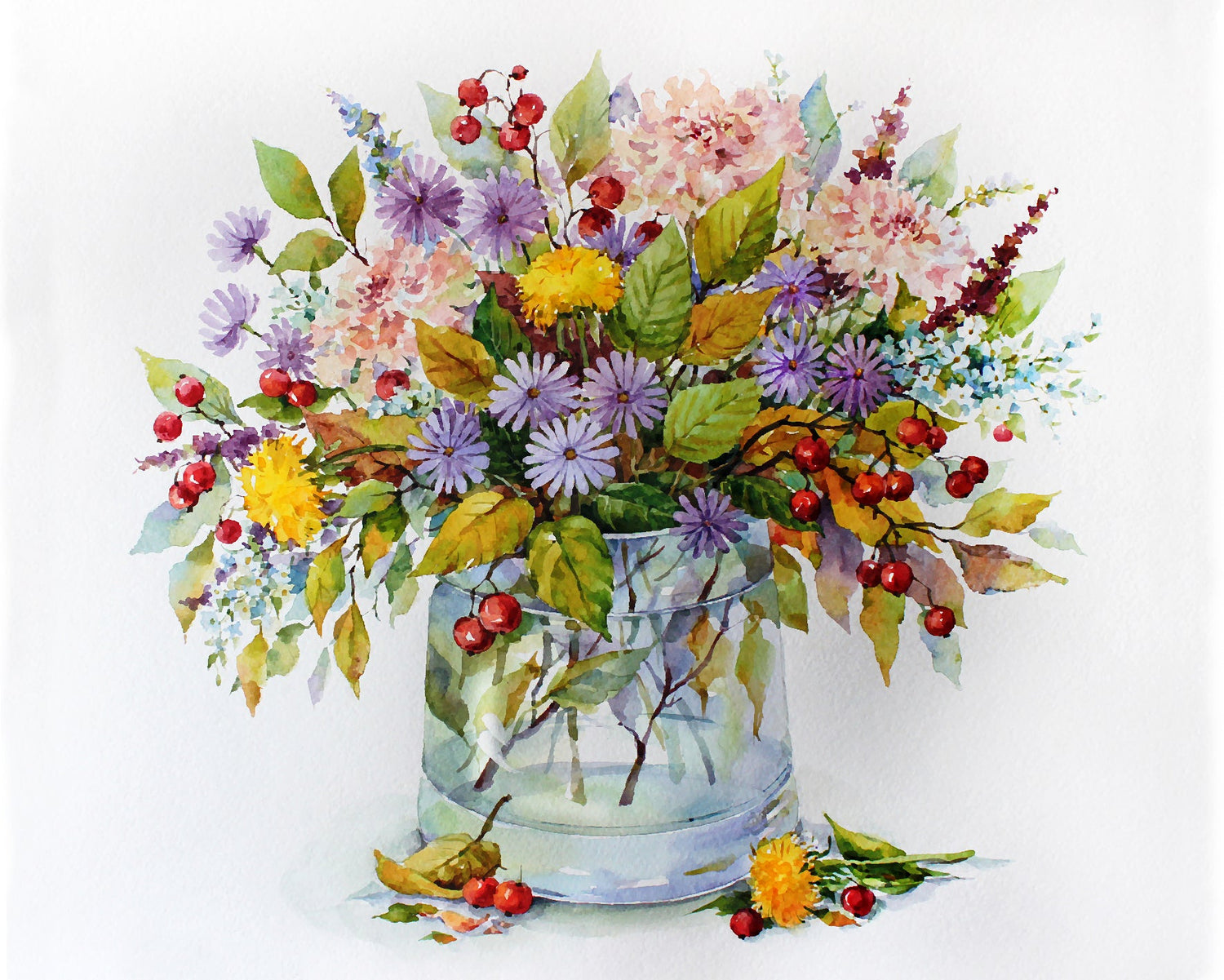 Painting by numbers - MG2186e - New Autumn bouquet Image 1