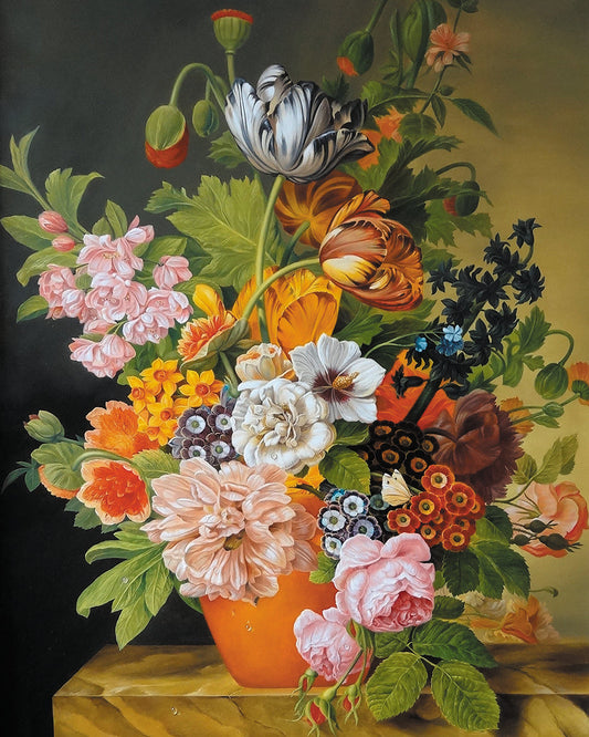 Painting by numbers - MG2303e - Summer Bouquet in a Vase Image 1