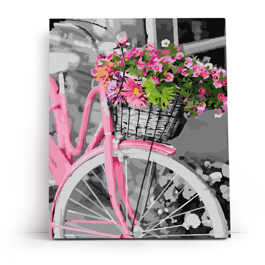 Painting by numbers - MG2464e - Pink bicycle Image 1