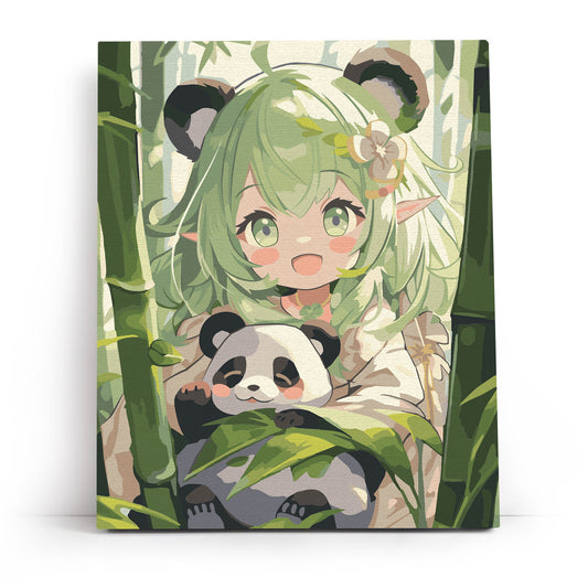 MG2488E - Ein Mädchen mit einem Panda