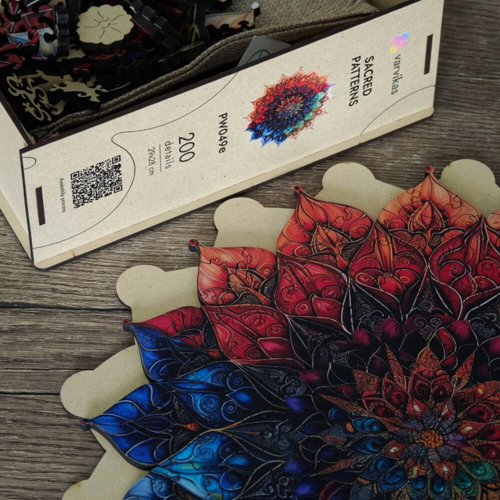 PW049E - Drewniane łamigłówki „Święte wzory”