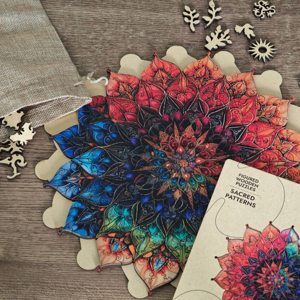 PW049E - Drewniane łamigłówki „Święte wzory”