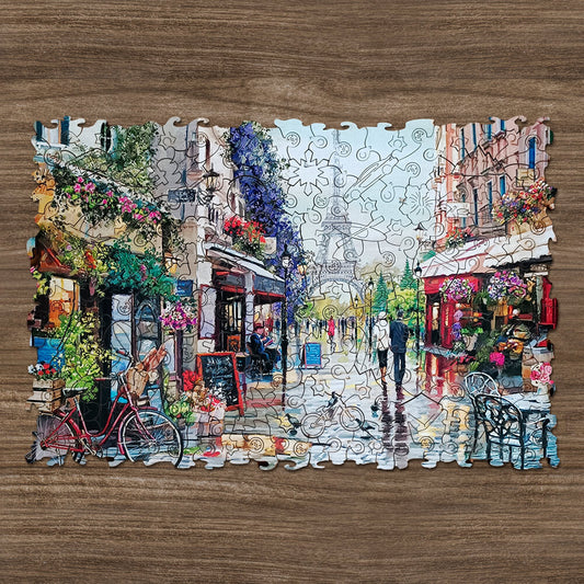 Wooden puzzles - PW013e - Vive la France Image 1