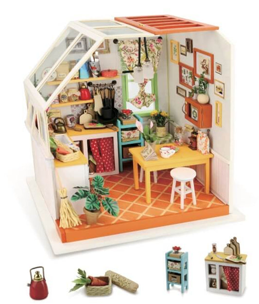 DIY Wall Hanging Miniature House Kit - Roombox - RB004e - Jason's kitchen Image 0