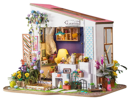 DIY Wall Hanging Miniature House Kit - Roombox - RB009e - Lily's porch Image 0