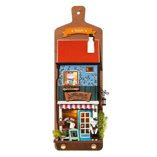 DIY Wall Hanging Miniature House Kit - Roombox - RDS019e - Aroma Toast Lab Image 0