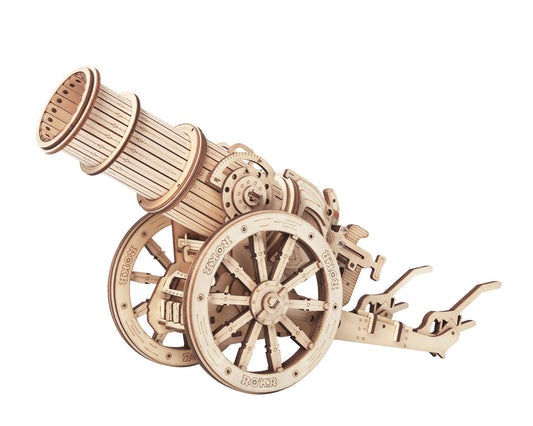 Wooden constructors - RK006e - Medieval wheeled cannon Image 1