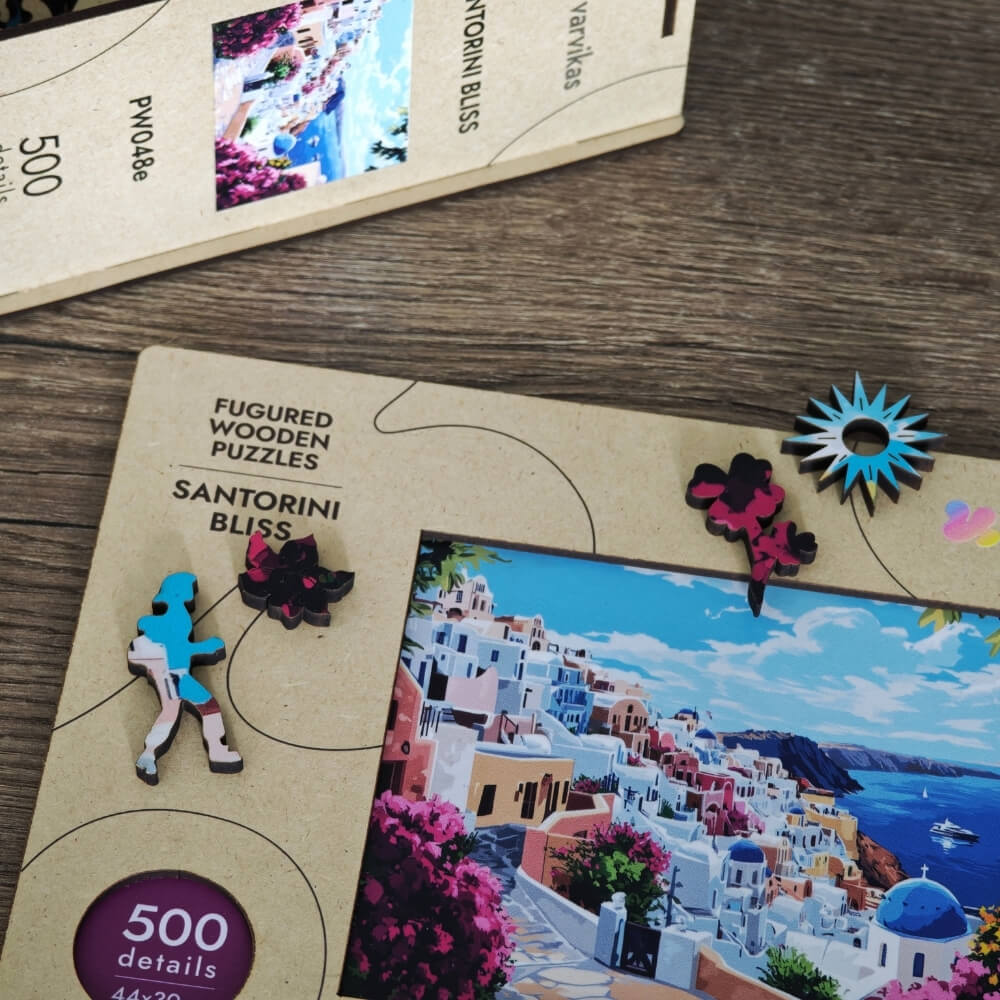 PW048E - Drewniane łamigłówki „Santorini Bliss”