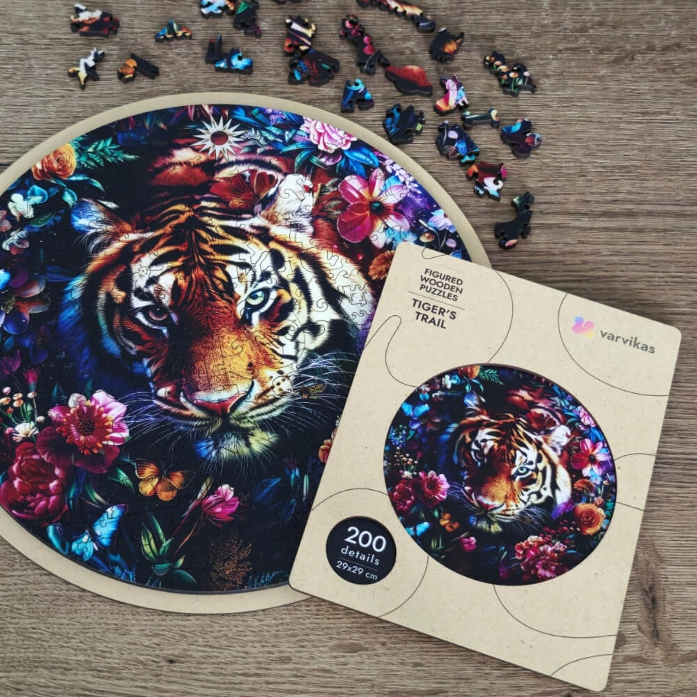 PW043E - Holzrätsel "Tiger's Trail"