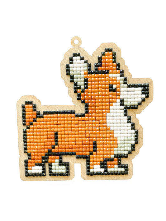 Diamond painting - U0106e - Pendant "Dog Rocky" Image 1