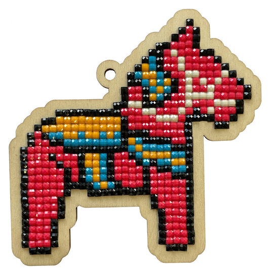 Diamond painting - U0147e - Pendant "Toy horse" Image 1